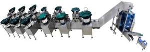 Автоматическая линия упаковки фурнитуры  HCM PACKING MK-420 LS10  (10 вибро-чаш)