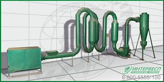 Сушильная установка для сушки древесных отходов