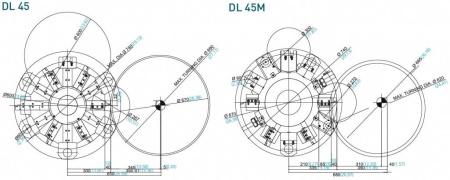 Токарные обрабатывающие центры с патроном 18 дюймов DMC серии DL45 / DL45M / DL45L / DL45LM