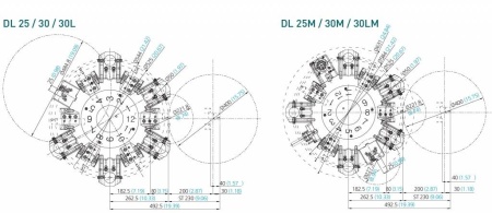 Токарные обрабатывающие центры с патроном 10 дюймов DMC серии DL25 / DL25M
